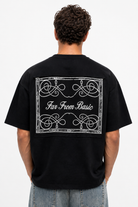 Erkek Ffb Nakışlı Oversize T-Shirt Siyah - 0