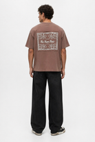 Erkek Ffb Nakışlı Oversize T-Shirt Kahve - 4