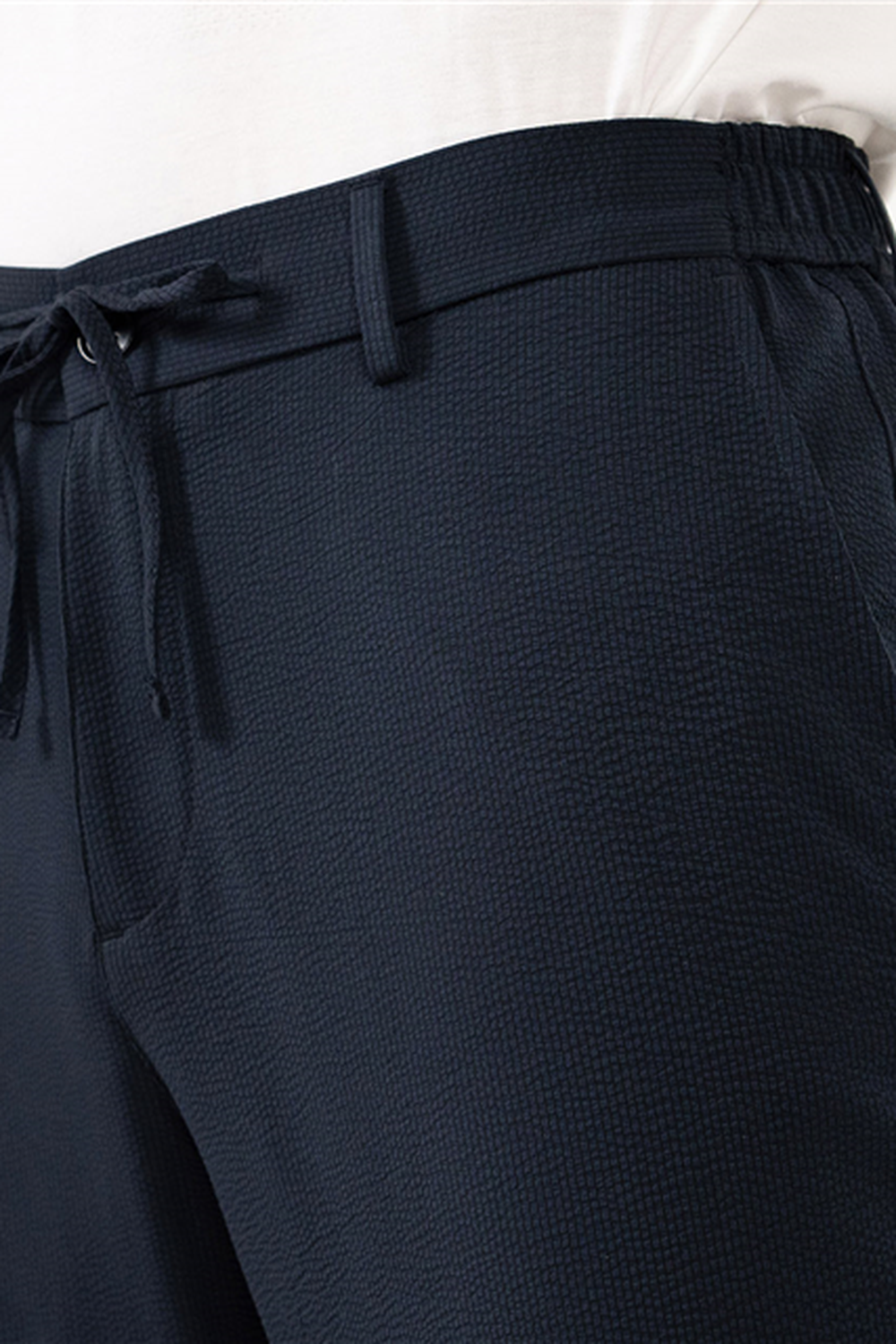 Beli Yarım Lastikli Arkası Çift Fleto Jogger Erkek Pantolon - 0