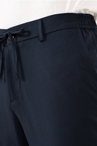 Beli Yarım Lastikli Arkası Çift Fleto Jogger Erkek Pantolon - 0