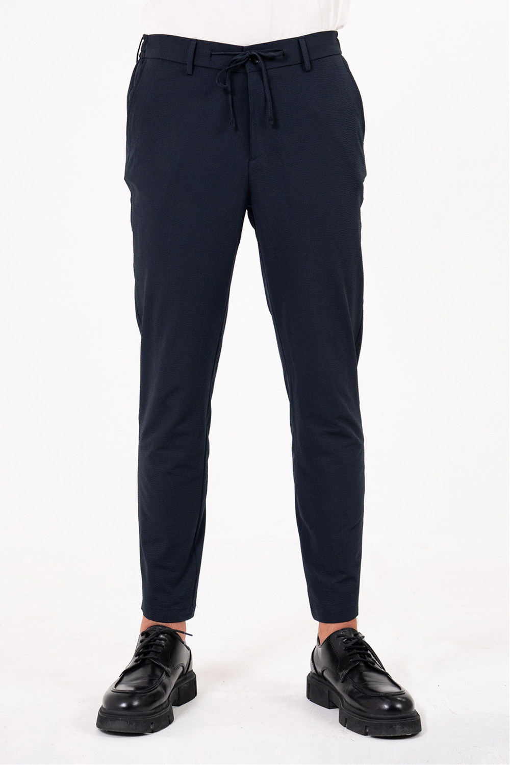 Beli Yarım Lastikli Arkası Çift Fleto Jogger Erkek Pantolon - 2