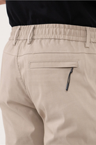 Beli Lastikli Arka Cebi Gizli Fermuarlı Jogger Erkek Pantolon - 1