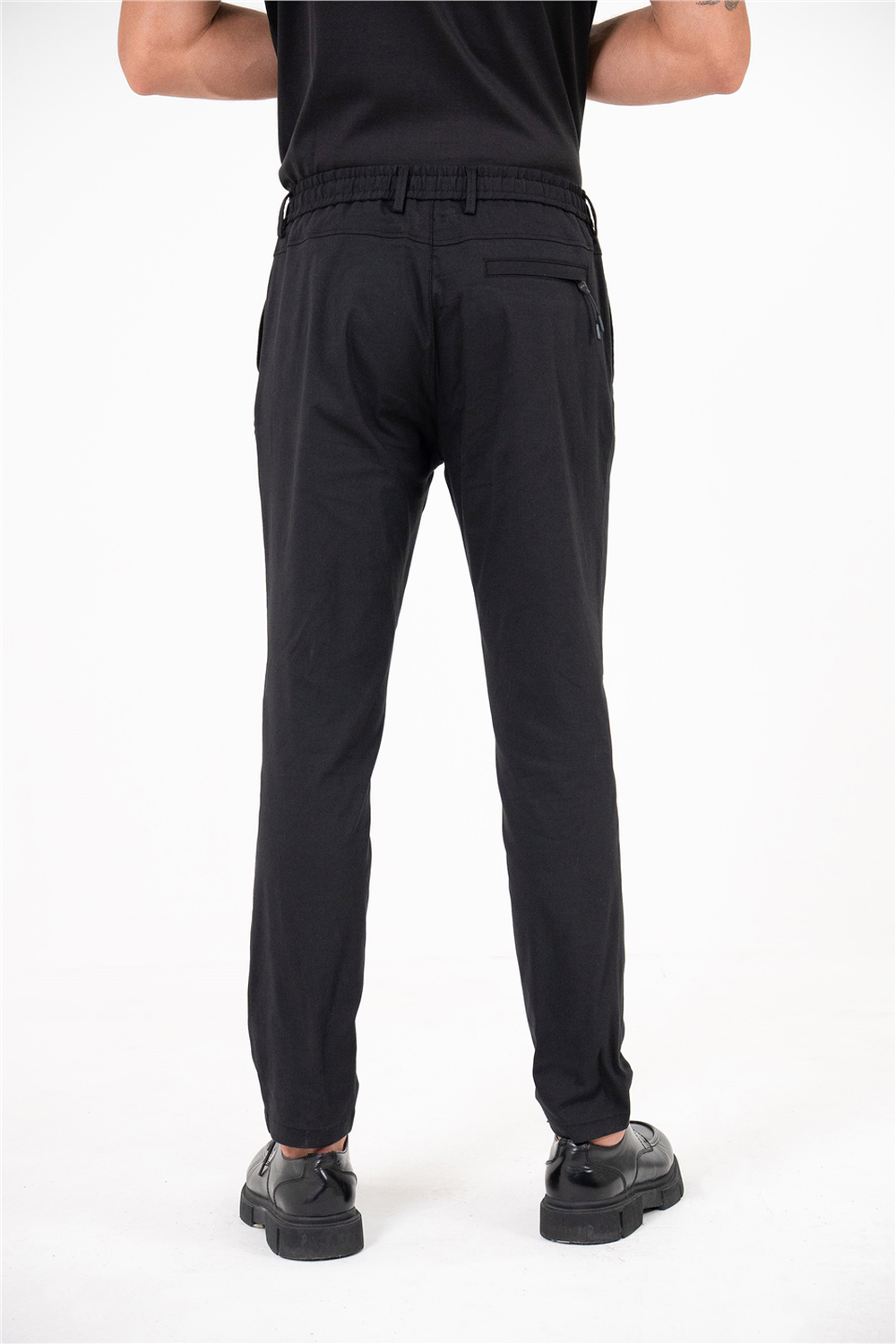 Beli Lastikli Arka Cebi Gizli Fermuarlı Jogger Erkek Pantolon - 2