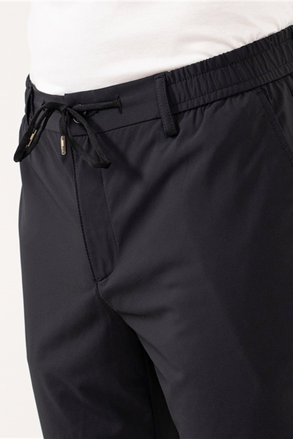 Beli Lastikli Arka Cepleri Çıtçıt Kapamalı Jogger Erkek Pantolon - 0