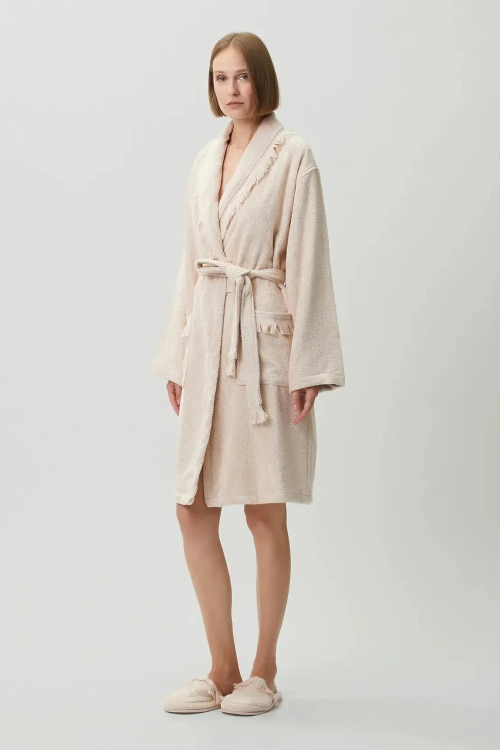 Belina Bambu Kadın Bornoz Whisper Pink - 7