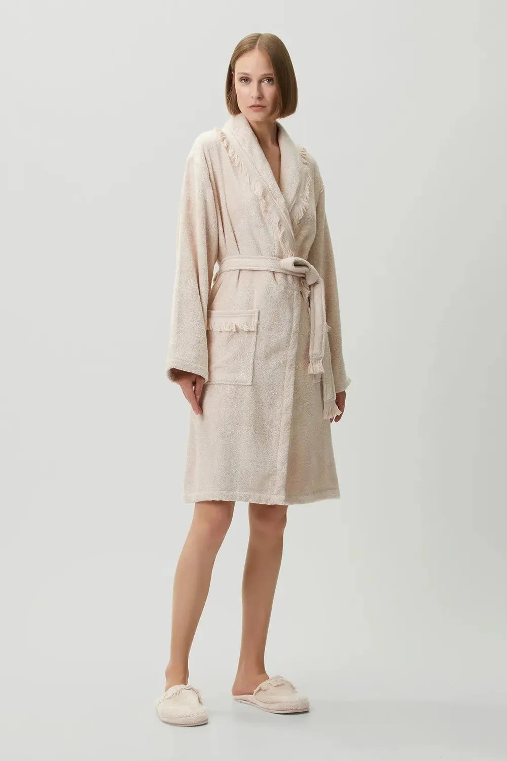 Belina Bambu Kadın Bornoz Whisper Pink - 8