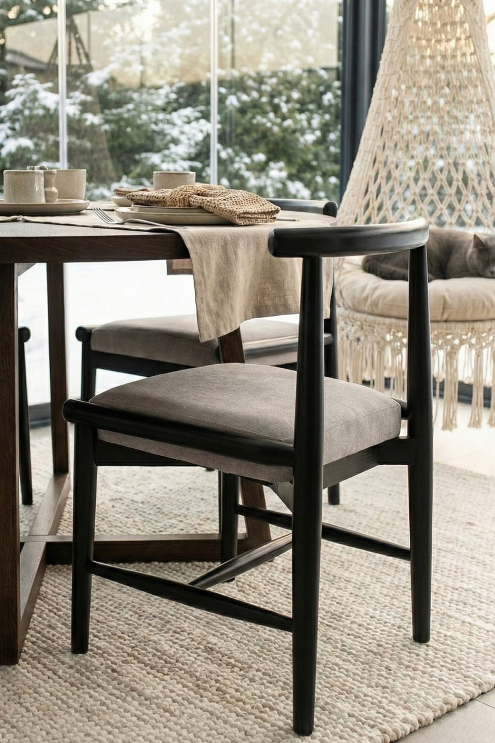 Pion Sandalye – Siyah - 7