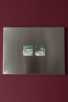 Fırçalanmış Çelik Dikdörtgen Fotoğraf Paneli, Çift Açıklıklı - 23x30 Cm - 0