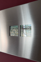 Fırçalanmış Çelik Dikdörtgen Fotoğraf Paneli, Çift Açıklıklı - 23x30 Cm - 4