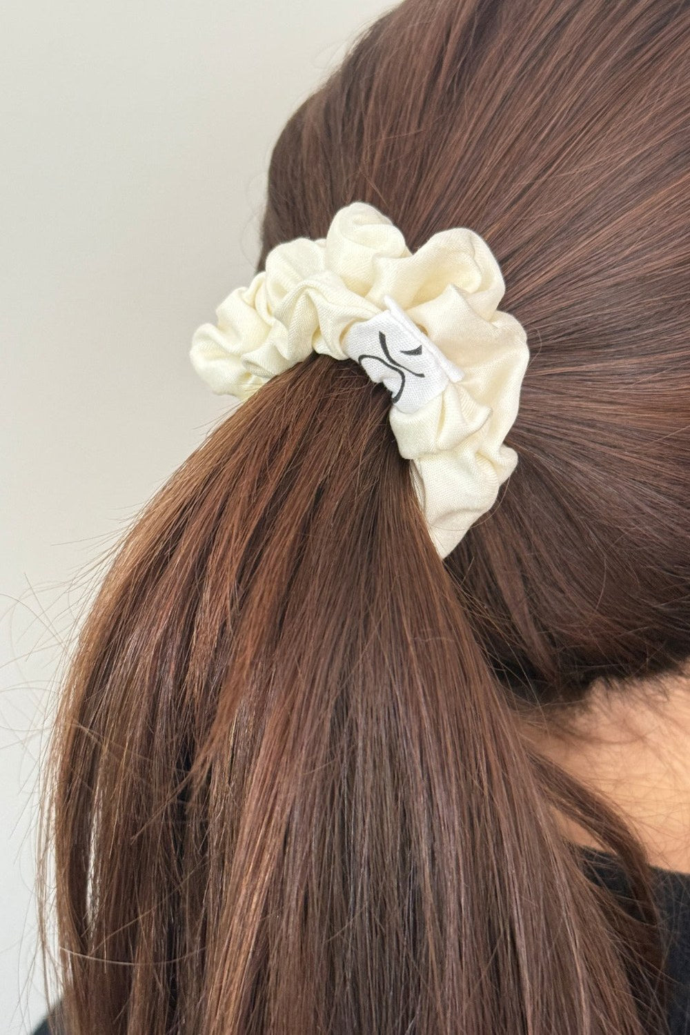 Scrunchie Lastik Toka, Kırık Beyaz - 0
