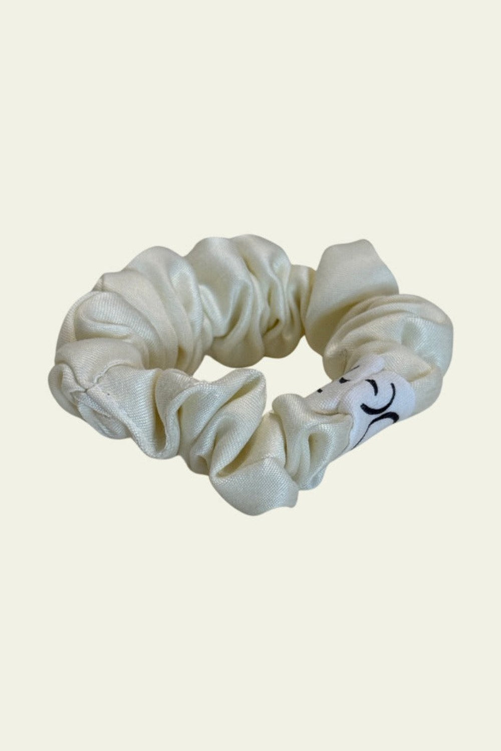 Scrunchie Lastik Toka, Kırık Beyaz - 1