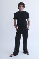 Alvin Siyah Basic T-Shirt - 2