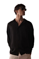Belmondo Kumaş Oversize Siyah Gömlek - 7