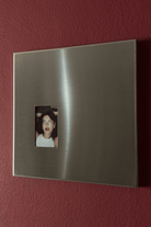 Fırçalanmış Çelik Kare Fotoğraf Paneli, 25x25 Cm - 0