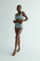 Ruby Crop Bluz - 0