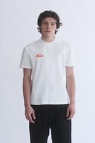 Gögüs Nakış Detay Fit Kalıp Ekru T-Shirt - 0