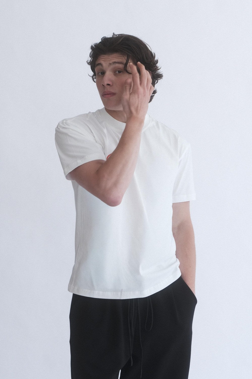 Gögüs Nakış Detay Fit Kalıp Ekru T-Shirt - 5