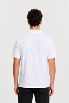 Kısa Kollu Polo T-Shirt, Beyaz - 1