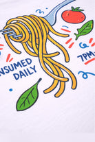 Pasta T-Shirt, Beyaz - 2