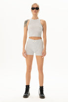 Kaşkorse Gri Crop Top - 4