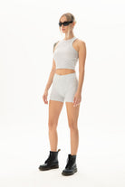Kaşkorse Gri Crop Top - 5