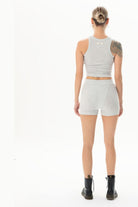 Kaşkorse Gri Crop Top - 6