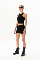 Kaşkorse Siyah Crop Top - 4