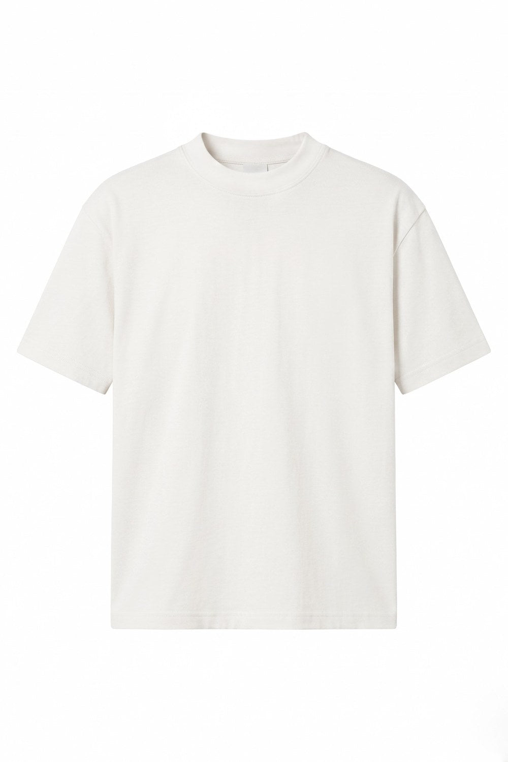 Organik Penye Basic Ekru Regular T-Shirt - 0