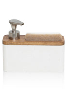 Travertine Süngerli Sıvı Sabunluk, Beyaz, 420 Ml - 1