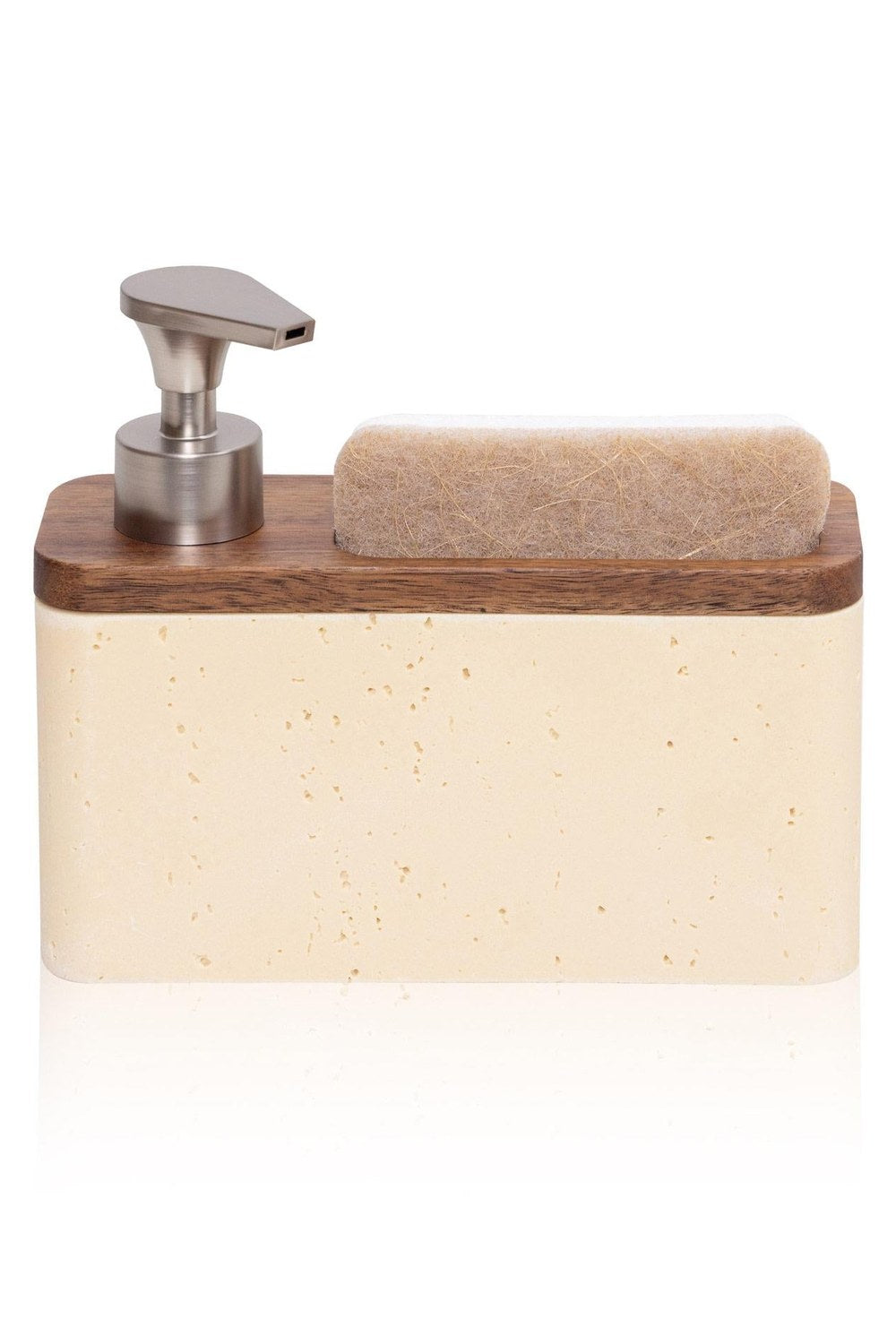 Travertine Süngerli Sıvı Sabunluk, Krem, 420 Ml - 1