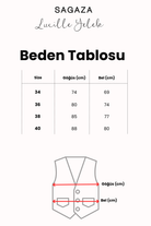 Lucille Çizgili Yelek, Kahverengi - 3
