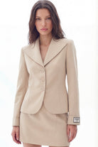 Sander Blazer Ceket, Bej - 1