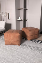 Deri Puf - Bronz - 6