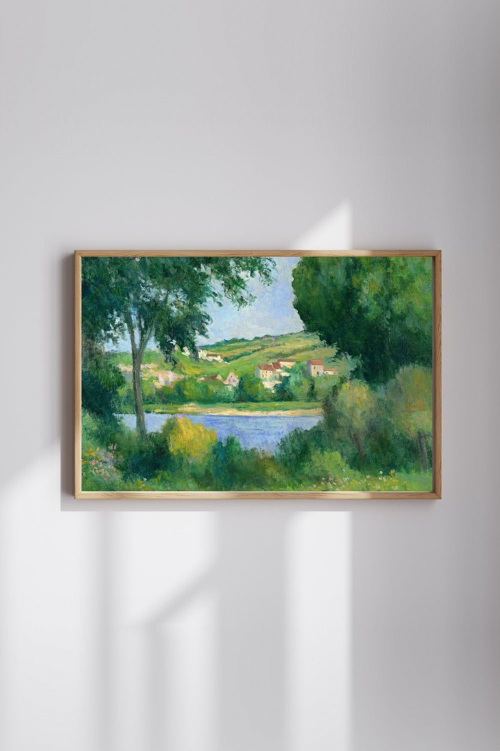 Maximilien Luce - Ağaçların Arasından Rolleboise'ın Etekleri - 1
