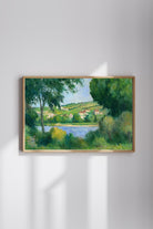 Maximilien Luce - Ağaçların Arasından Rolleboise'ın Etekleri - 1