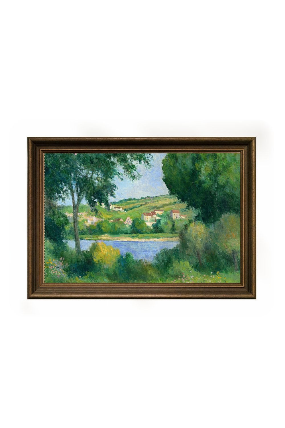 Maximilien Luce - Ağaçların Arasından Rolleboise'ın Etekleri - 3