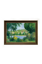 Maximilien Luce - Ağaçların Arasından Rolleboise'ın Etekleri - 3