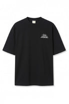 Graffiti Baskılı Oversize T-Shirt, Siyah - 1