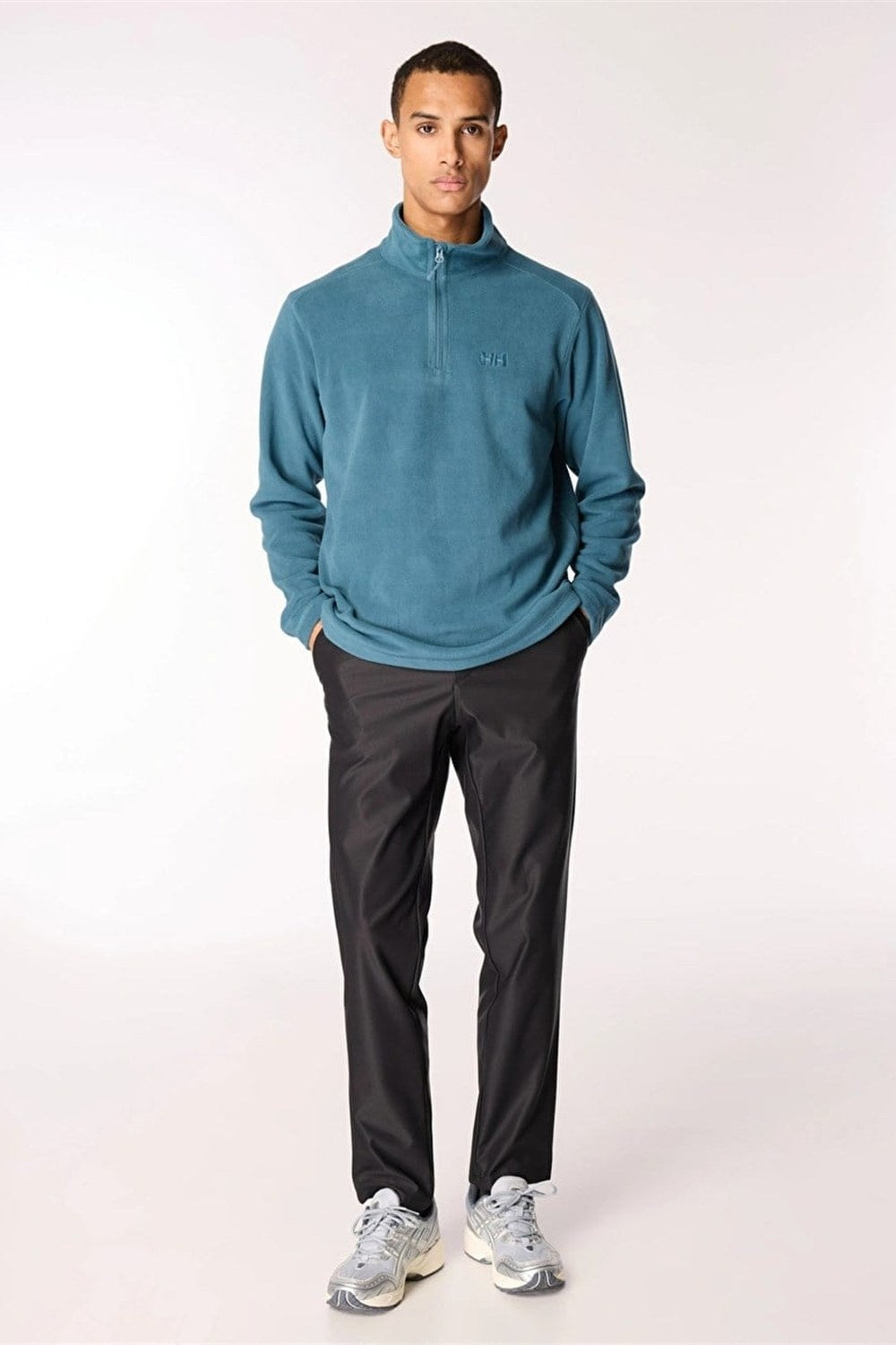 Chino Erkek Pantolon, Siyah - Lastikli Bel - 3