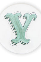 Y Harfi Desenli Seramik Bardak Altlığı, 10 Cm - 4