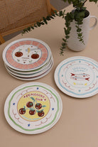 Italian Summer Seramik Servis Tabağı Seti, 6'lı - 26 Cm - 1