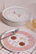 Italian Summer Seramik Servis Tabağı Seti, 6'lı - 26 Cm - 4