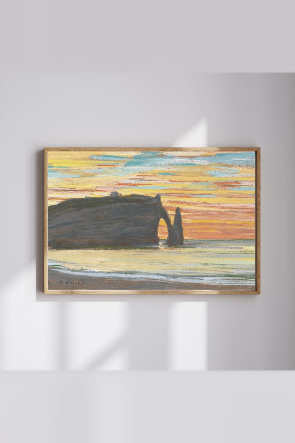 Claude Monet - Étretat, Aval Falezleri - 1
