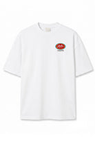 Retro Logo Baskılı Oversize Tişört, Ekru - 1