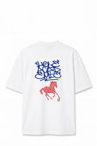 Zebra Graffiti Baskılı Oversize Tişört, Ekru - 0