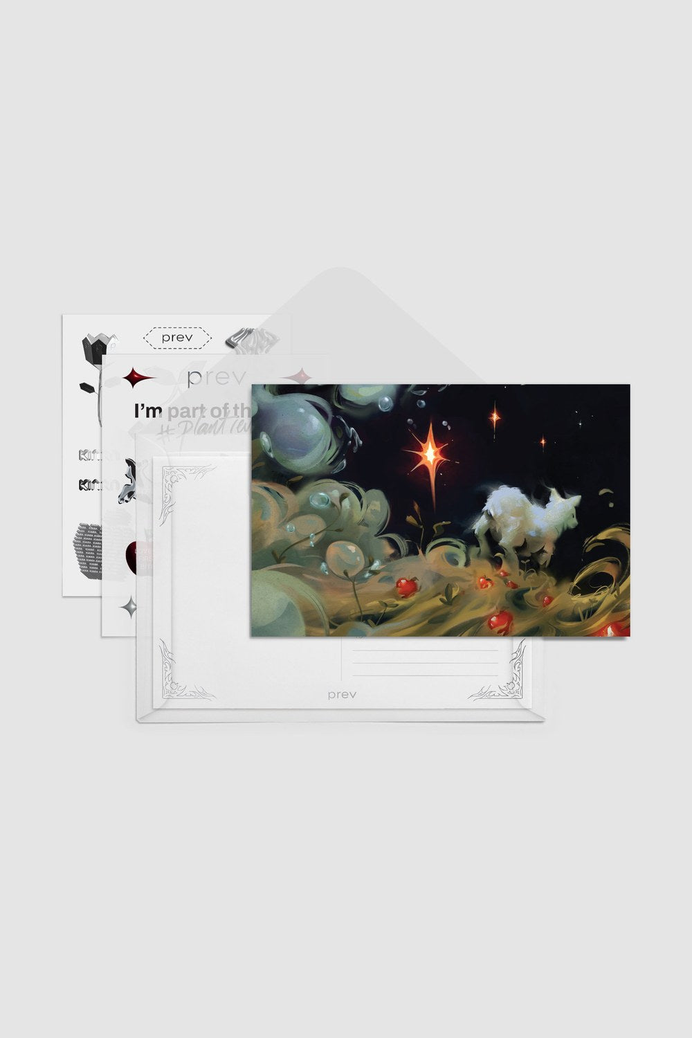 Existence Kartpostal Seti, Sticker Ve Zarflı - 0