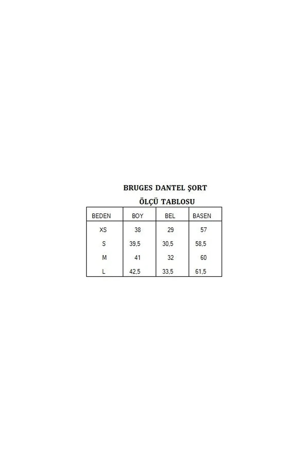 Bruges Dantelli Kısa Şort, Beyaz - 3