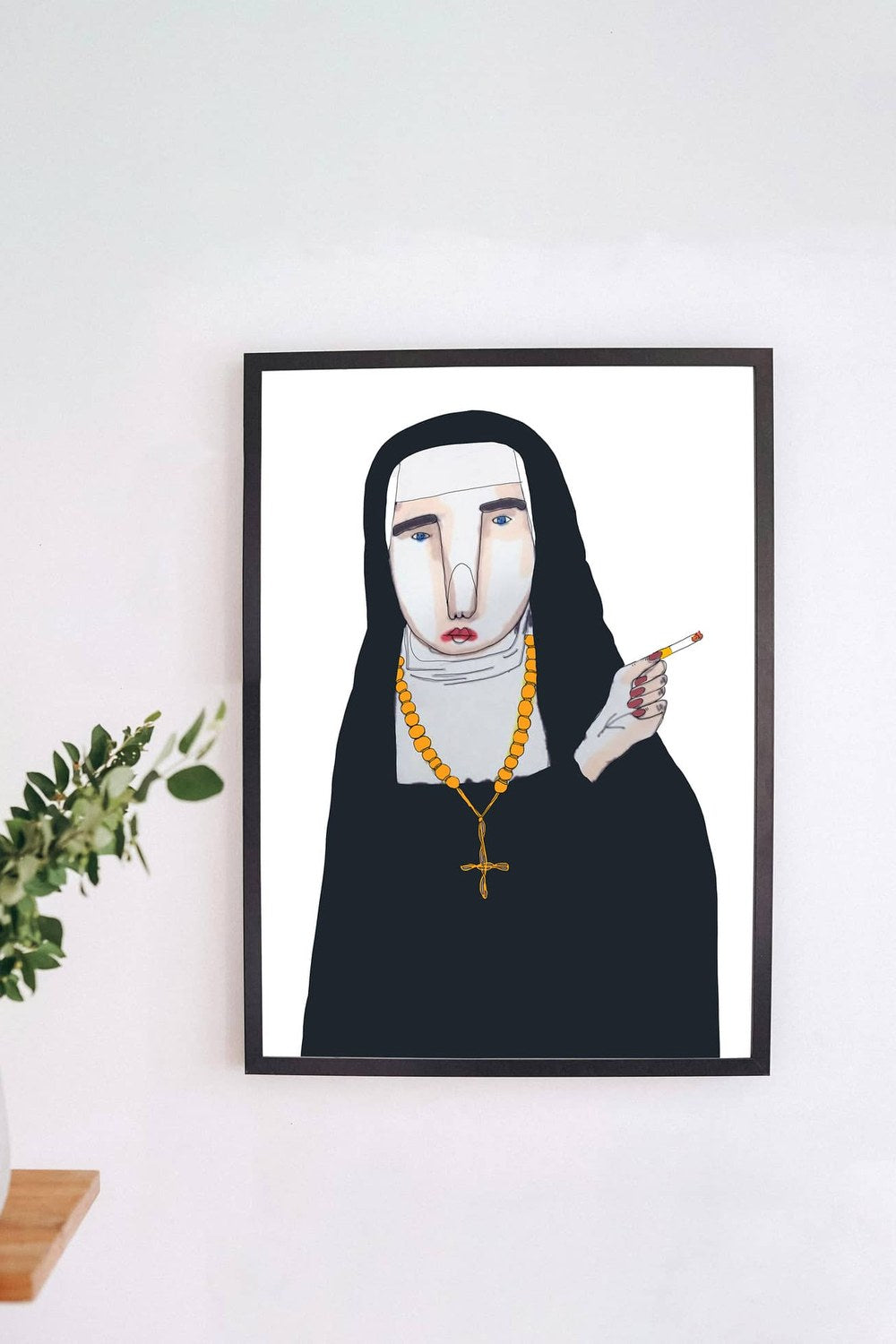 Naughty Nun - Sanat Baskısı, 21x30 Cm - 2