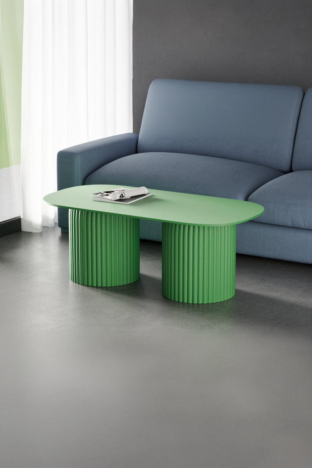Seton Orta Sehpa, Yeşil - 100x55 Cm - 0