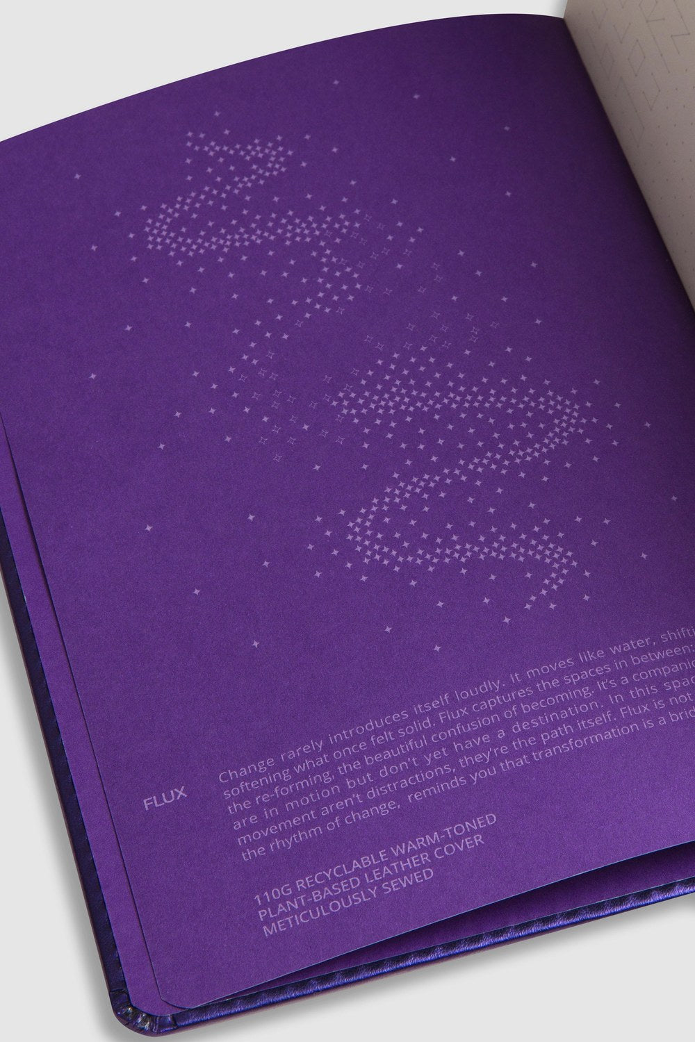 Flux Bullet Journal – A5 Elma Derisi Ciltli Yıldız Noktalı Defter - 1
